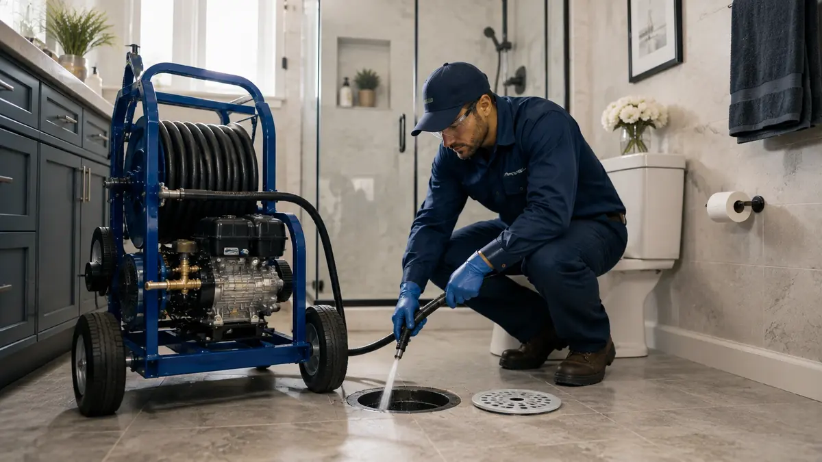 Bathroom Drain Hydro Jetting in Palm Springs