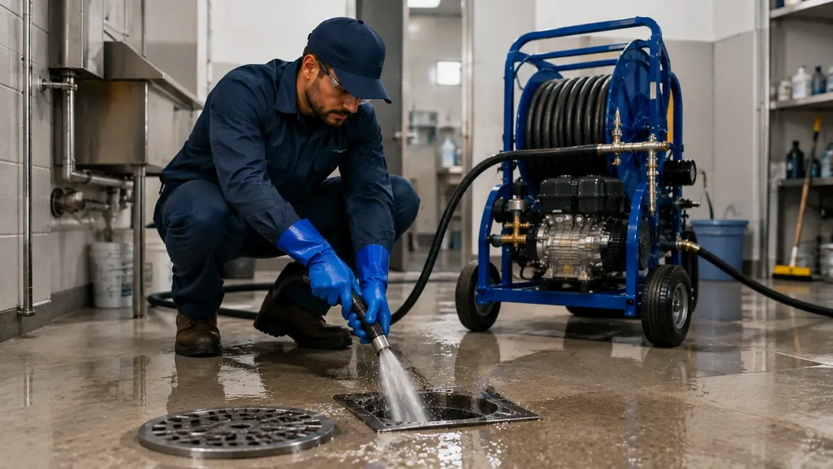 Floor Drain Hydro Jet Cleaning in Palm Springs