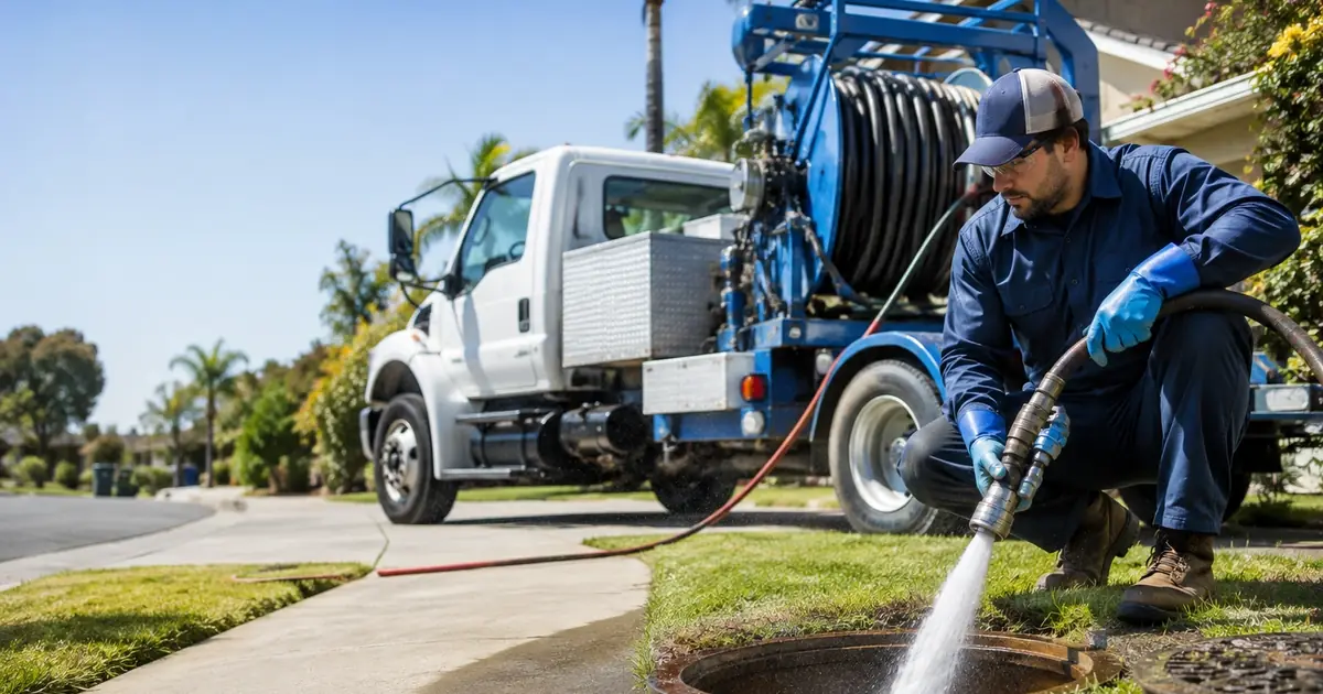 Hydro jet sewer cleaning Palm Springs