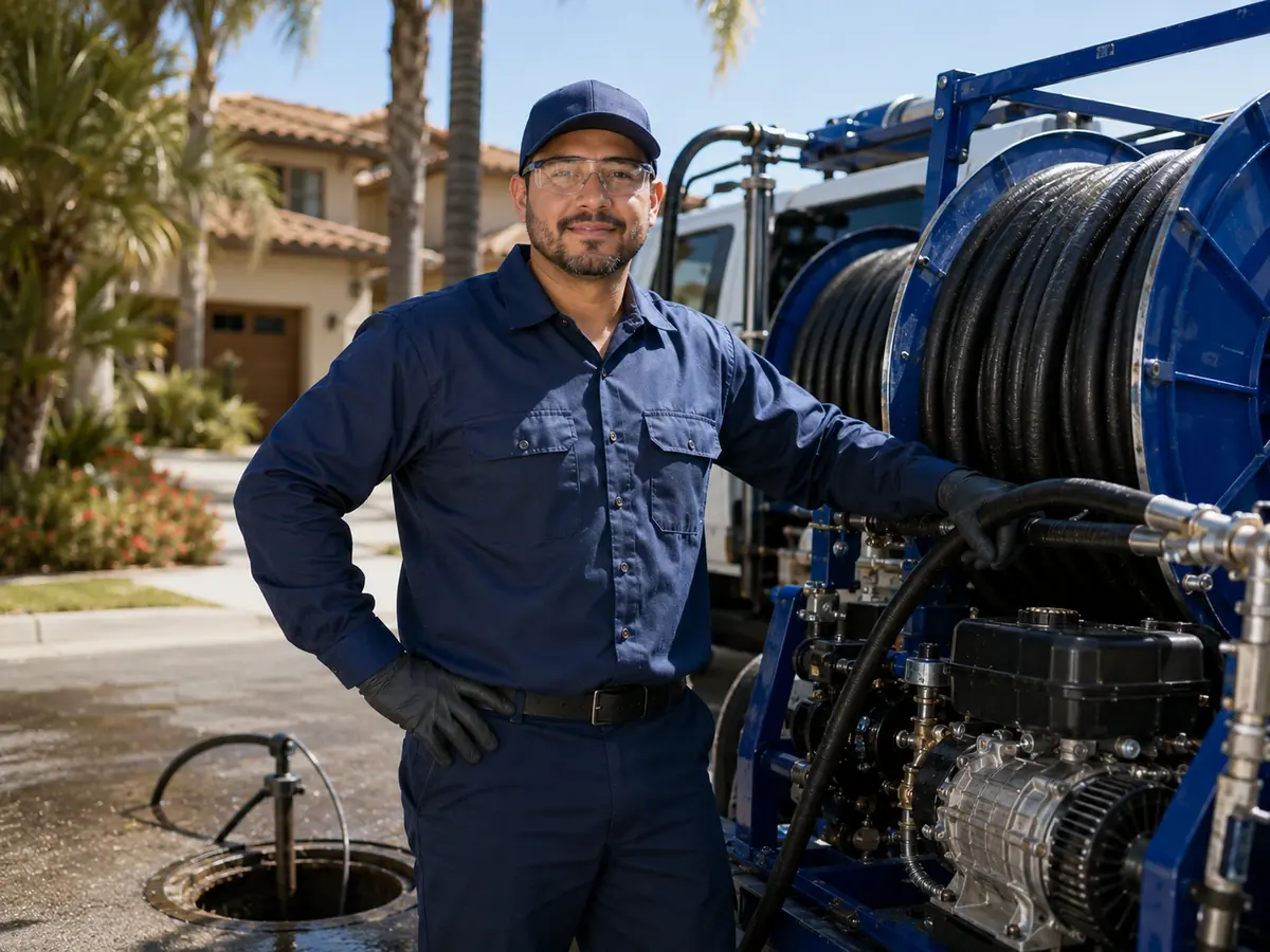 Hydro jet sewer cleaning in Palm Springs