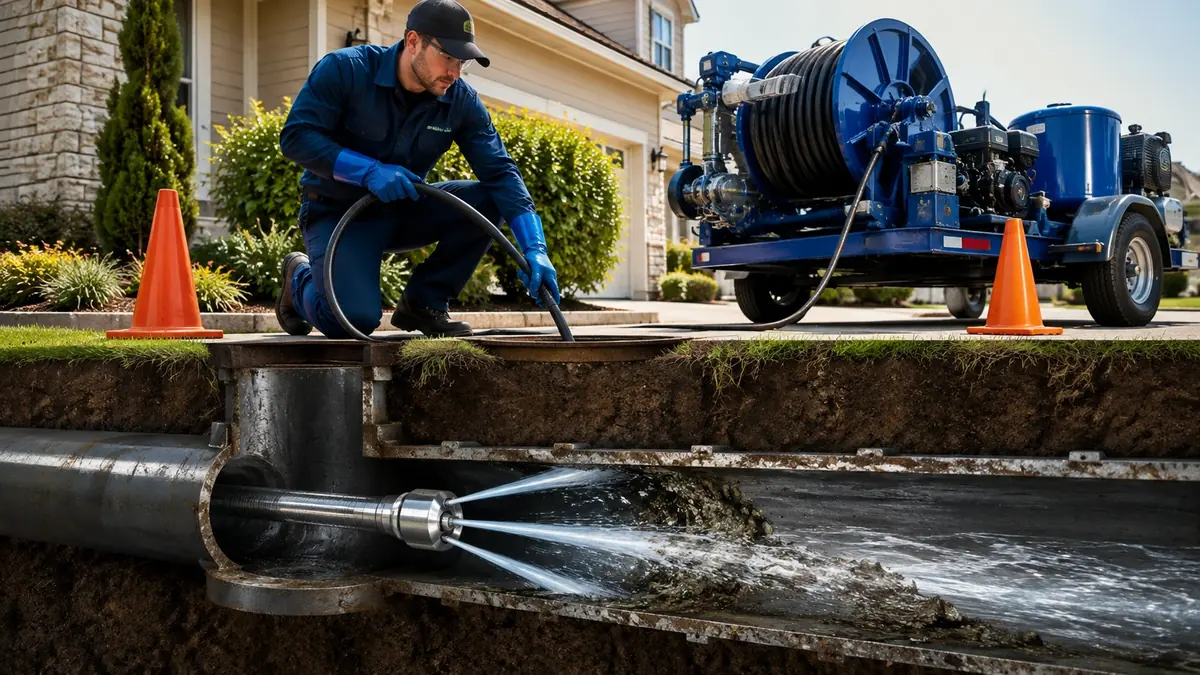 Main Sewer Line Hydro Jet Cleaning in Palm Springs